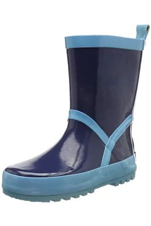 Playshoes Stivali di Gomma Unisex - Bambini e ragazzi, Blu (Marino Azzurro), 24/25 EU