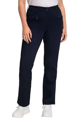 Ulla Popken Basic-Stretchhose Mony Pantaloni, , 51W / 34L Donna