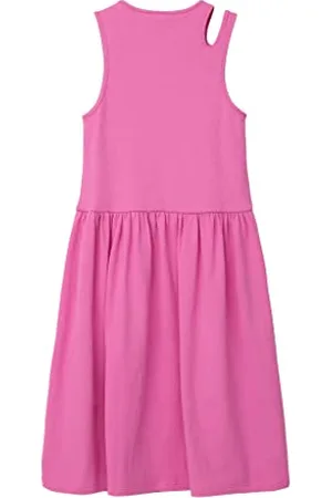QS by s.Oliver Vestito Corto, Colore: Rosa, 11 Anni Bambina