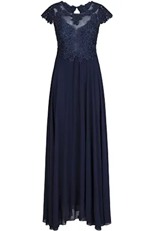Apart Apart Abendkleid aus Mesh, Spitze und Chiffon Special Occasion Dress, , XL Donna