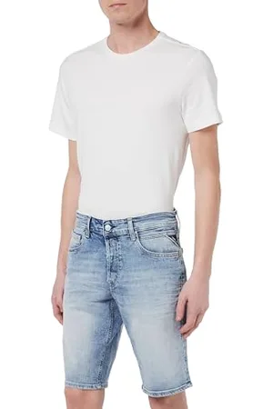 Replay Pantaloncini Grover Pantalocini Denim, 010 Light Blue, 31W Uomo