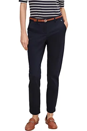 Comma, Hose 7/8 Pantaloni, 5976 Navy, 50/Plus Donna