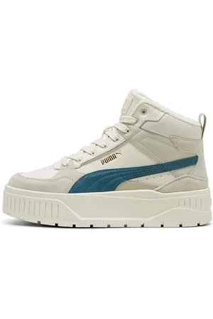 PUMA Karmen II Idol Mid WTR, Sneaker Donna, Alpine Snow-Cold Green Gold, 42 EU