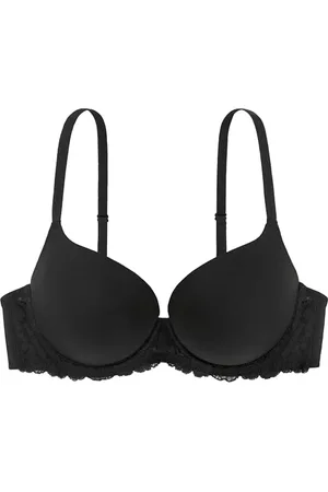 Dorina Claire Reggiseno Super Push-Up Demi, con Ferretto, Coppe Modellate, Micro Fibra Morbida e Dettagli in Pizzo Sensuale
