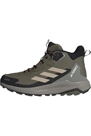 adidas Terrex Anylander Mid Rain.RDY Hiking Shoes, Scarpe da Trekking Uomo, Olive Strata/Wonder Beige/Core Black, 40 EU