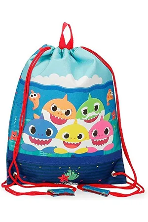 Baby Shark Happy Family Sacca merenda Azzurro 27x34 cm Poliestere