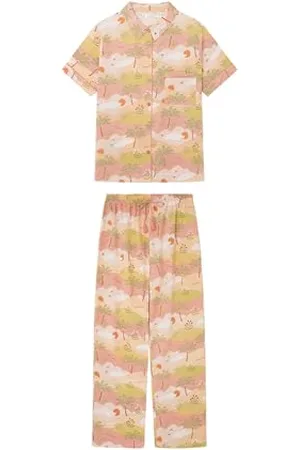 Women secret Pijama Camisero 100% Algodón Pantalones Pyjama, , XL Donna
