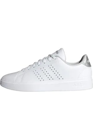 adidas Advantage 2.0 Shoes, Scarpe Donna, Cloud White/Grey Two/Silver Metallic, 36 EU