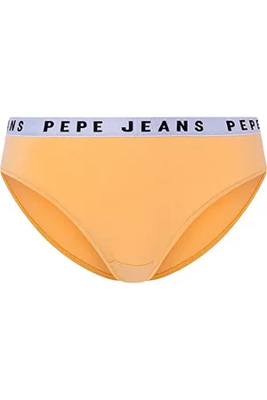 Pepe Jeans Solid Bikini, Intimo in Stile Bikini Donna, (Yellow),M