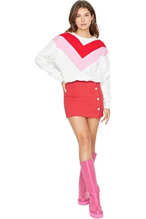 Trendyol Gonna Intrecciata Mini Body Donna, , 70
