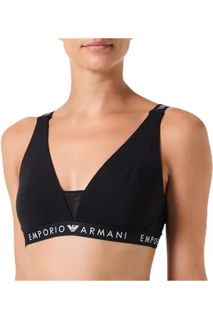 Emporio Armani Iconic Logoband Bralette Bra, , XS Women