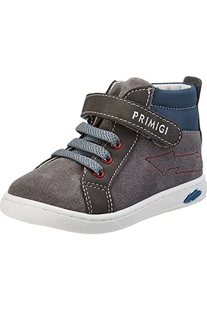 Primigi PLK 84034, Scarpe Da Ginnastica Basse, Bambini e Ragazzi, Grigio (Antracite), 18 EU