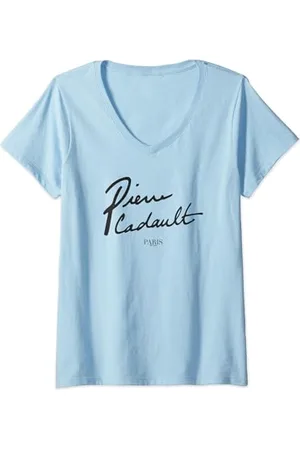 Emily in paris Pierre Cadault Logo Maglietta con Collo a V