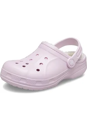Crocs Ralen Lined Clog K, Zoccoli Unisex - Bambini e ragazzi, Ballerina Pink/Oatmeal, 22/24 EU
