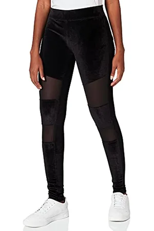 Urban classics Leggings da Donna in Tessuto Tecnico a Rete