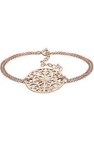 Elli Bracciale da Donna in Argento Rosa 925 con Ornamento, 18 cm