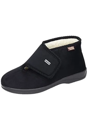 Manitu Home 270003, Pantofole Uomo, Nero (Schwarz (schwarz 1)), 46
