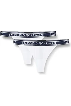 Emporio Armani 2-Pack T-Thong Iconic Logoband, Mutandine perizoma Donna, , XL