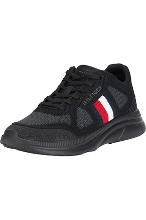Tommy Hilfiger Uomo Sneakers da Runner Modern Runner Knit Scarpe Sportive, (Black), 40