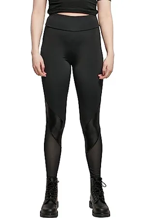 Urban classics Ladies Highwaist Mixed Tech Leggings, , S Donna
