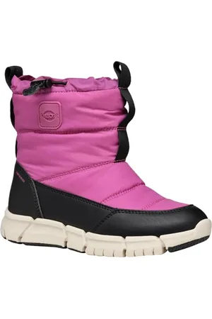 Geox J FLEXYPER Girl B AB, Scarpone da Neve, Fuchsia/Black, 30 EU