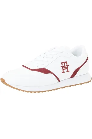 Tommy Hilfiger Runner Evo Lth Mix FM0FM04887, Sneaker da Corsa Uomo, (White), 46 EU