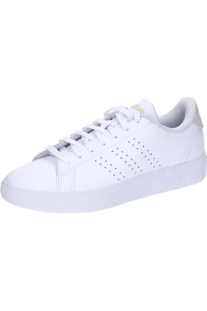 adidas Advantage 2.0 Shoes, Scarpe Donna, Cloud White/Putty Mauve/Gold Met, 43 1/3 EU