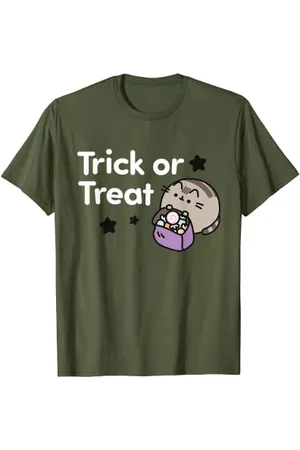 Pusheen T-shirt Trick or Treat per Halloween Maglietta