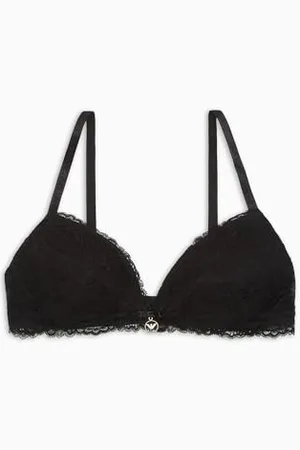 Emporio Armani Eternal Lace Padded Triangle Bra, Reggiseni basic Donna, (Black), M