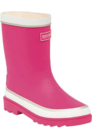 Regatta Foxfire Jnr - Stivali da Escursionismo Alti Unisex Bambini, Rosa (Jem/White), 33 EU