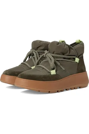 FitFlop F-Mode W/Resistant Biofleece Mesh Flatform Booties, Scarpa Donna, , 36 EU