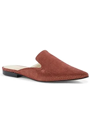 19V69 Italia Womens Slide Brown Sabot Lab Brandy