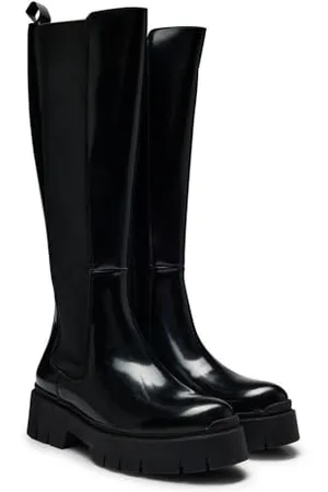 HUGO BOSS Kris_ChHighBoot_BRPU, Stivale Donna, 36 EU
