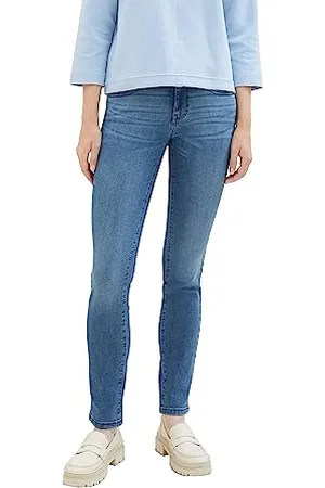 TOM TAILOR 1039845 Alexa Slim Jeans, 10280-Denim Light Stone Wash, 30W x 34L Donna