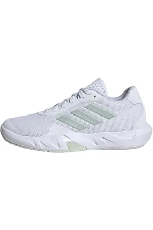 adidas Amplimove Trainer Shoes, Scarpe da Ginnastica e da Allenamento Donna, Cloud White/Linen Green/Dash Grey, 44 EU