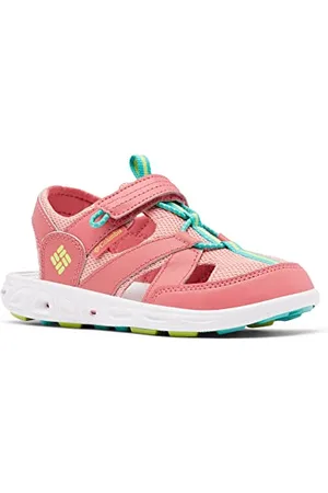 Columbia Youth Techsun Wave Sandali Da Trekking da Unisex - Bambini e ragazzi, Rosso (Wild Salmon x Voltage), 38 EU