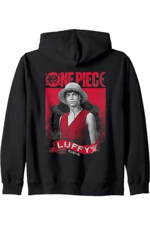 Onepiece Luffy Etched Portrait Felpa con Cappuccio