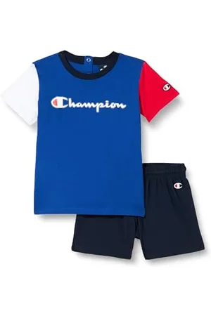 Champion Legacy Retro Sport TD-Colorblock Crewneck T-Shirt & Shorts Completo, , 6 Messi Bimbo