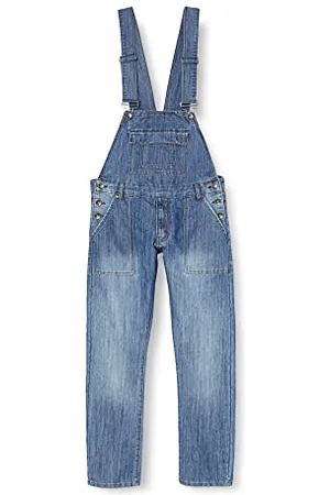 Men's EZD390 VEN Denim Dungarees Overalls, , 34