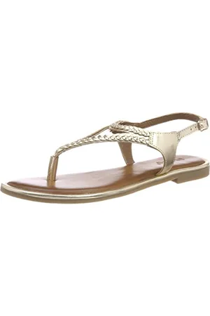 Inuovo 8368, Sandali con Cinturino alla Caviglia Donna, Gold, 36 EU