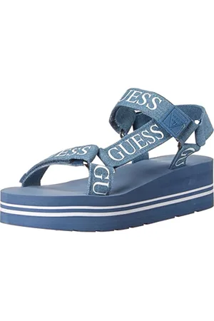 Guess Sandalo Avin da donna con zeppa, 37.5 EU