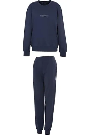 Emporio Armani Interlock Lounge Long Pajamas Pajama Set, , L Women