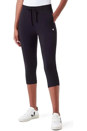 Champion Legacy Icons W-Cotton Lycra Slim Capri Pantaloni da Tuta, , S Donna