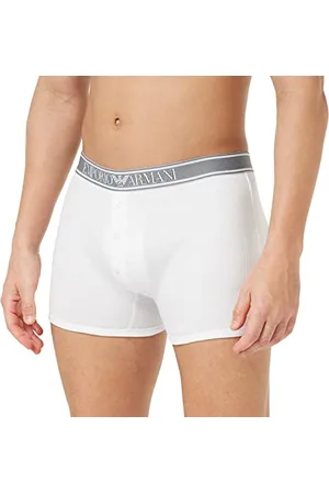 Emporio Armani Da Uomo, In Costine, Elasticizzato A Boxer Shorts (White), L