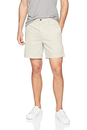 Amazon Pantaloncini Chino da 18 cm vestibilità Classica Uomo, , 32W