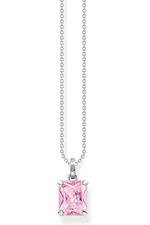 Thomas Sabo Collana da donna in argento 925 con zirconi 32023651, 45 cm, Argento, Nessuna pietra preziosa