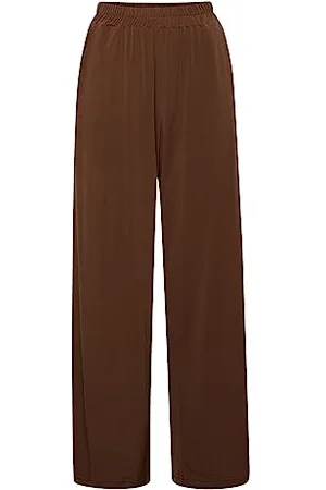 Ichi Ihlima Pa Pantaloni Eleganti da Uomo, Castagna (191118), S Donna