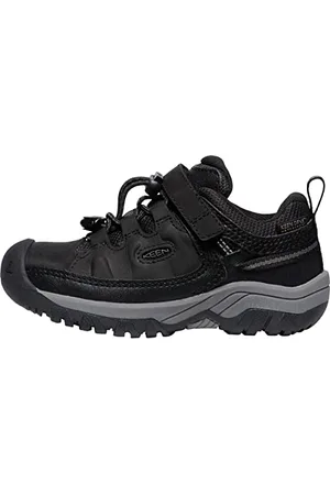 Keen Targhee Low Waterproof - Scarpe da Escursionismo, Black/Steel Grey