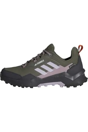 adidas Terrex AX4 Gore-Tex Hiking Shoes, Scarpe da Trekking Donna, Olive Strata/Silver Dawn/Fig, 36 2/3 EU