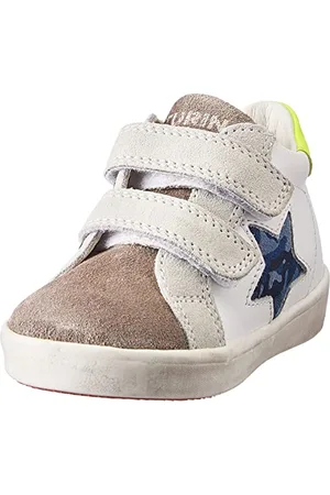 Naturino Dorrie VL, Scarpe da Ginnastica in Pelle e Suede, Bianco/ , 31 EU